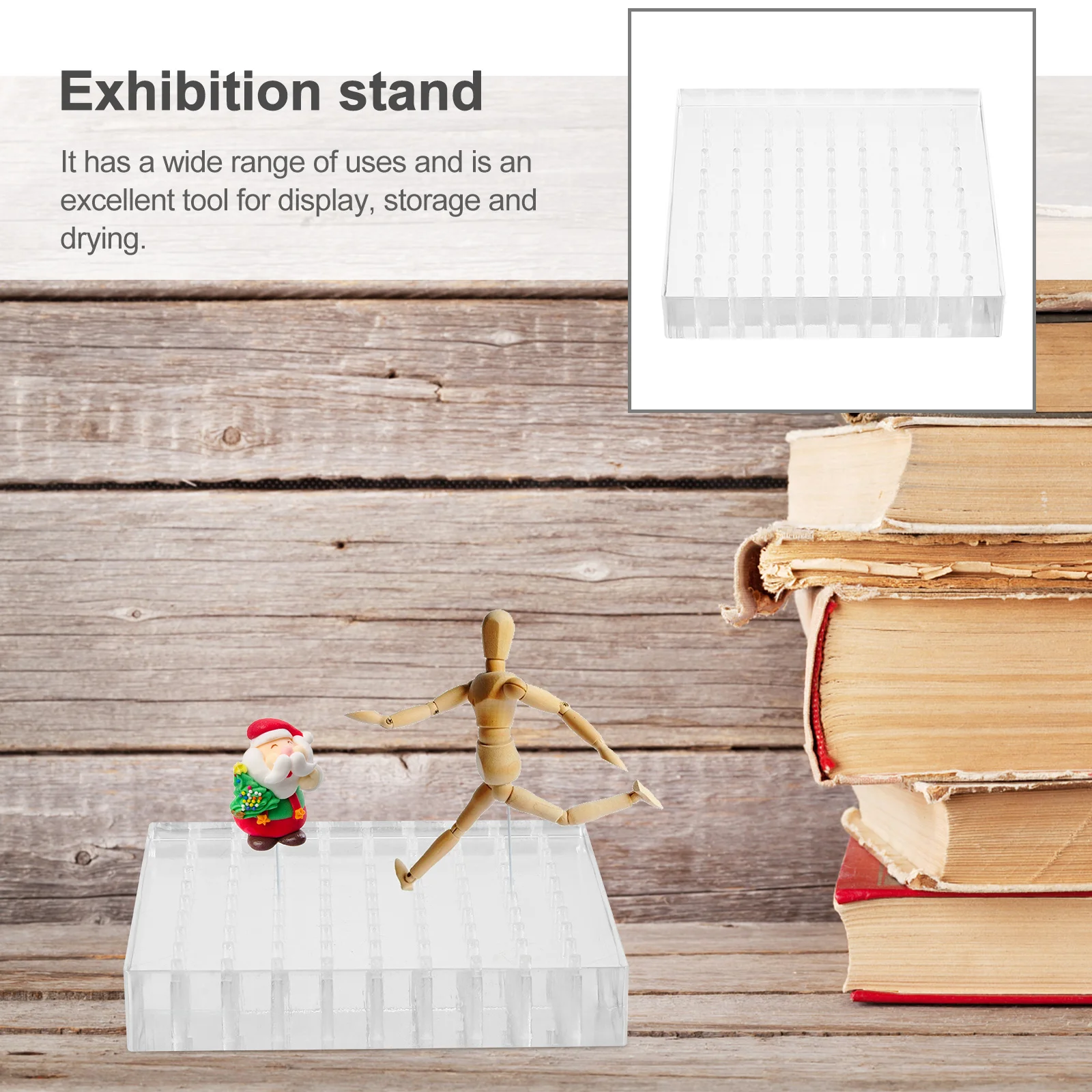 

1pc Acrylic Base Clay Drying Storage Rack Holder Holder Plate Support Figure Display Figure Display Stand Board Plate Board