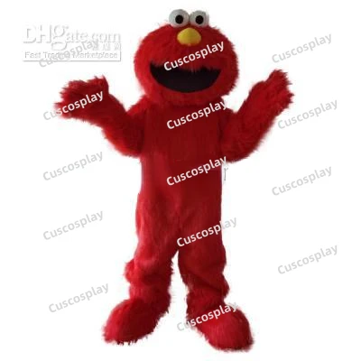 

ChristmasAdult Foam Lovely Red Doll Fancy Cartoon Sesame Mascot Costume Plush Christmas Fancy Dress Halloween Party Mascot Costu