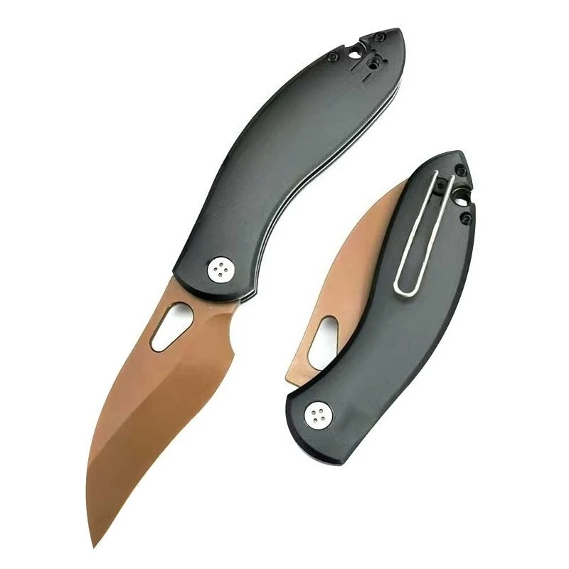 

Складной карманный нож для выживания на открытом воздухе, тактический походный нож 8CR13MOV, лезвие, портативный универсальный фруктовый нож для самообороны, инструмент EDC