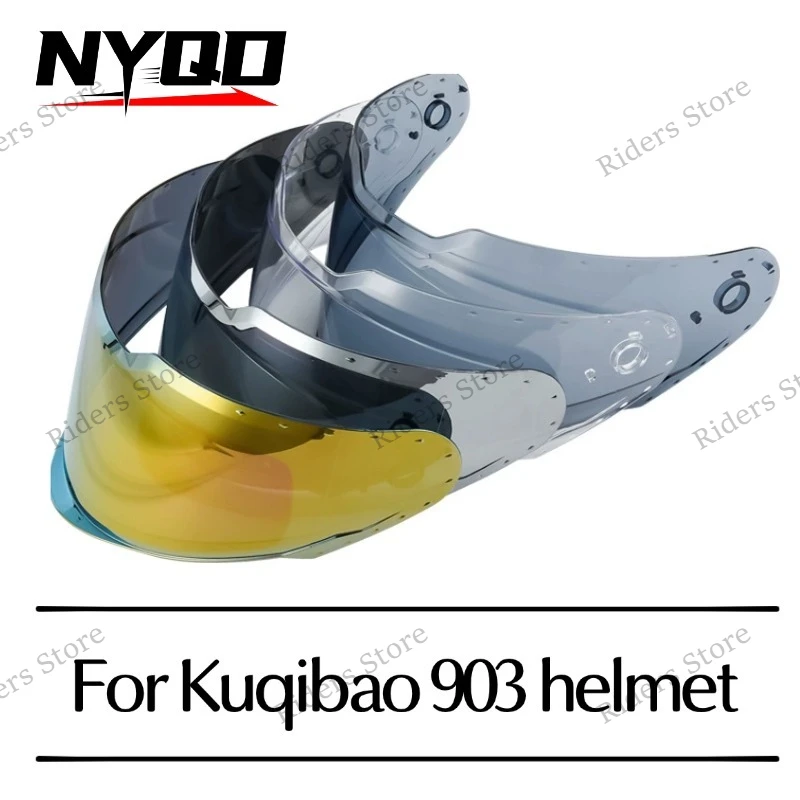 

For 903 Motorcycle Helmet Special Replacement Lens Clear Silver Plated Red Black Tea Color Anti UV Helmet Visor Parts