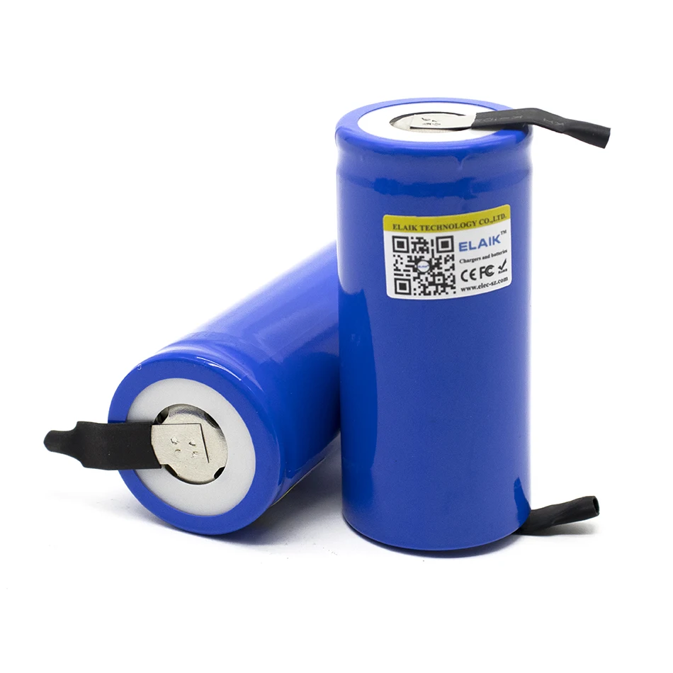 ELAIK 3.2 V 32700 6500mAh LiFePO4 Battery 35A Continuous Discharge Maximum 55A High power battery + DIY Nickel