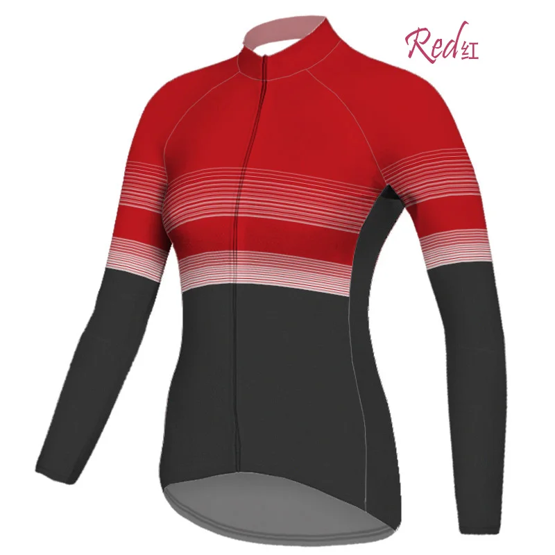 في الهواء الطلق امرأة ركوب الدراجات قميص طويل الأكمام الطريق جيرسي دراجة سترة MTB أعلى الإنحدار معطف ملابس مريحة بطل الرياضة السترة #5