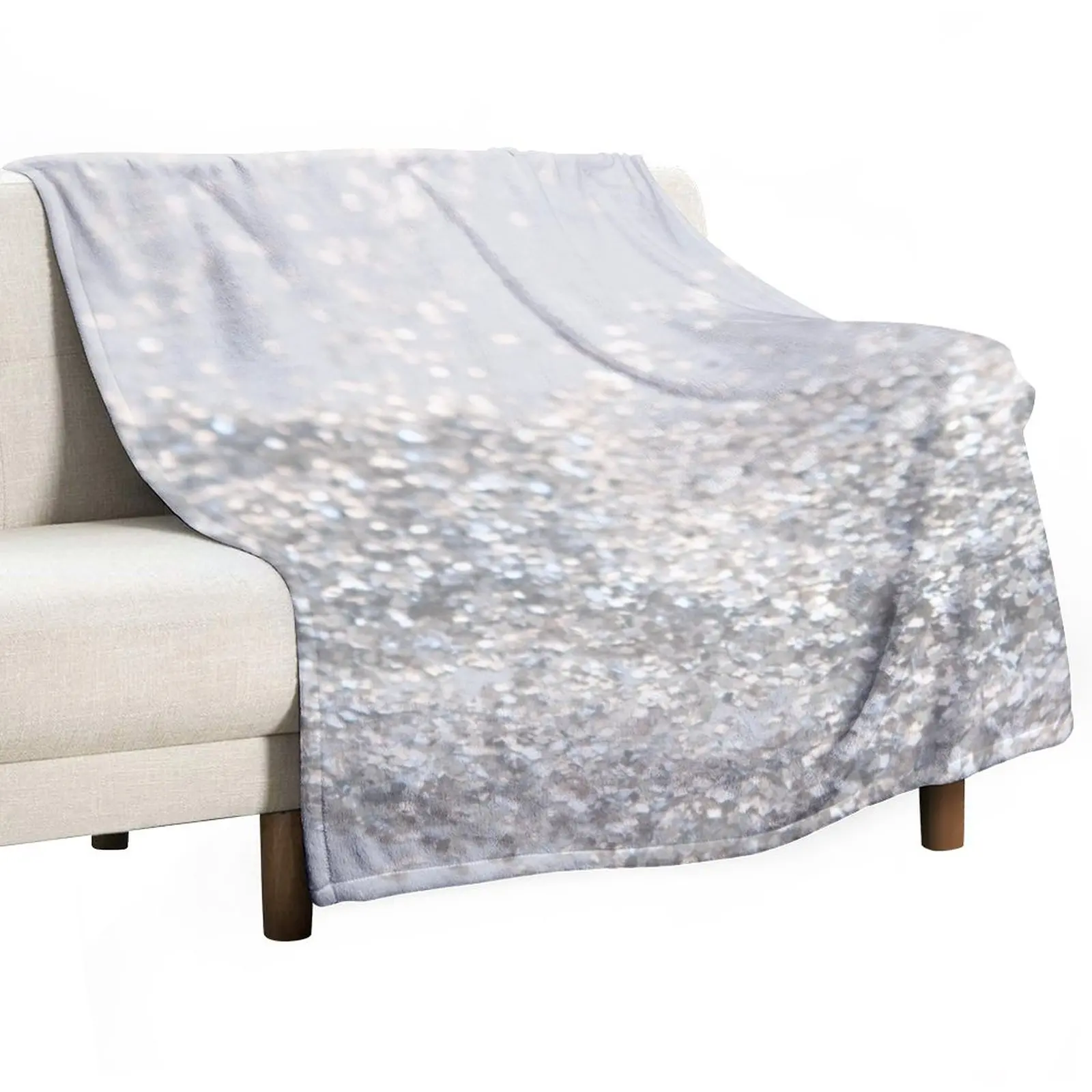 

Silver Gray Glitter #3 (Faux Glitter) #shiny #decor #art Throw Blanket sofa bed Heavy Blanket