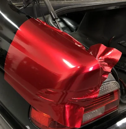 2025 High Quality Glossy Liquid Metallic Gentiana Red Vinyl Wrap Film for Car Body Decoration Bubble Free