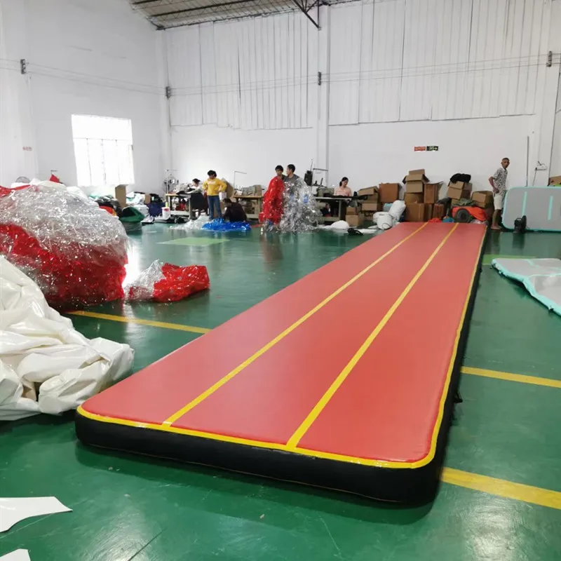 Free Shipping 10x2x0.2m Inflatable Air Tumbling Track Traning Mat Gymnastics Cheerleading Landing Mats Gym Come a Pump