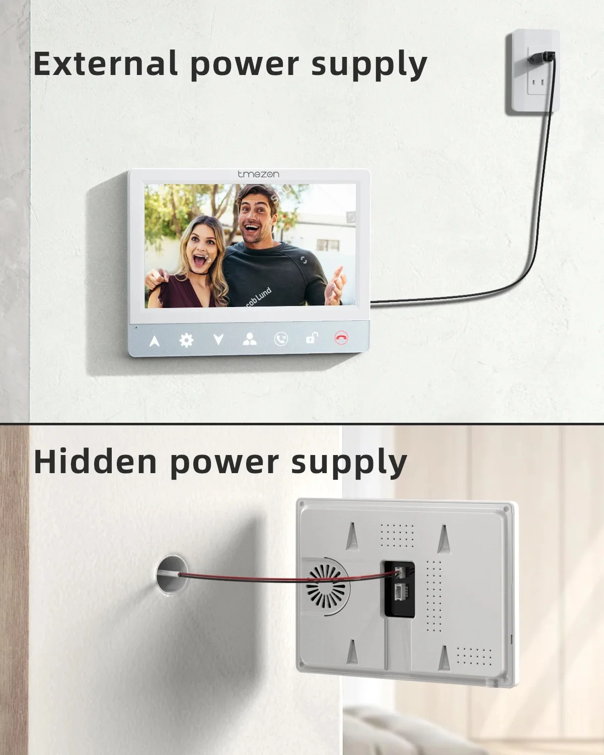 TMEZON 1080P WIFI Battery Camera Rechargeable Outdoor Two-Way Audio Security Wireless IP Camera PIR Motion  ICSEE APP