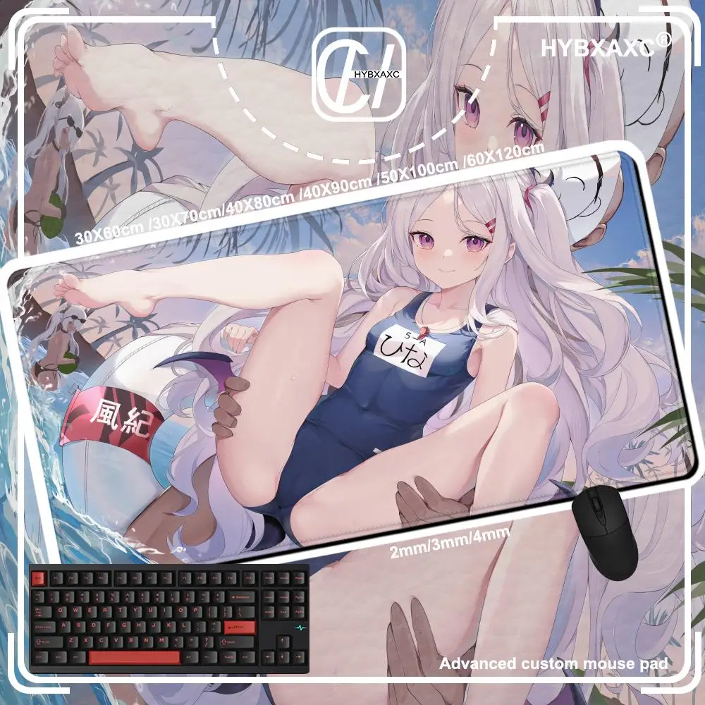 

Game Blue Archive Sorasaki Hina Аниме сексуальная девушка хентай R18 Коврик для мыши Геймерская офисная клавиатура Коврик для мыши Игровой HD принт XXL Настольный коврик