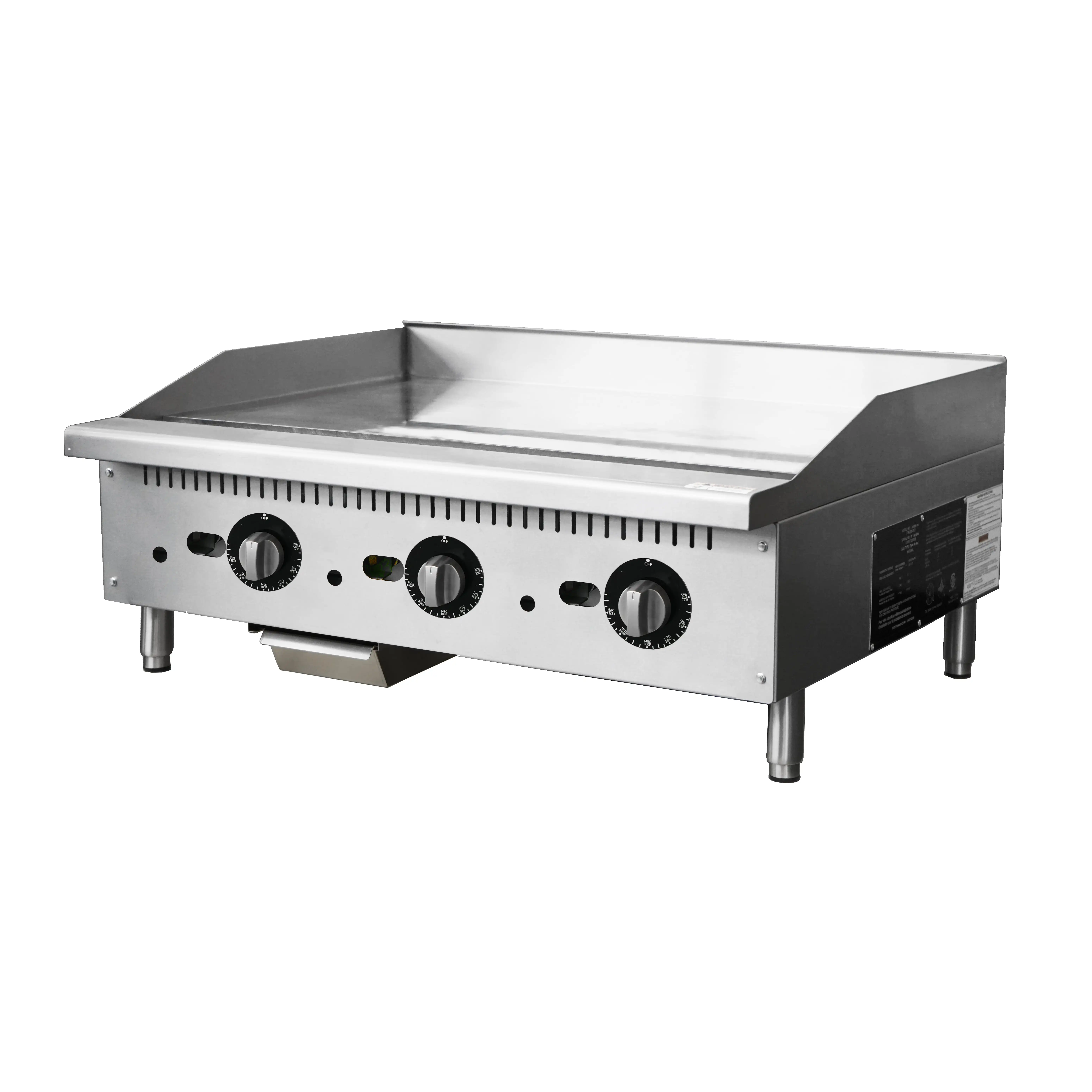 Commercial Multifunctional Gas Barbecue Grill With Fryer