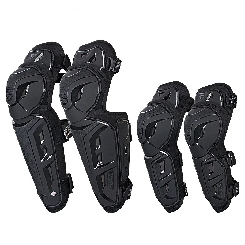 Four Piece Set of CE1 Grade Protective Gear, Motorcycle Elbow and Knee Pads, Anti Fall Racing Off-road Equipment