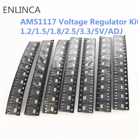 70pcs AMS1117 Voltage Regulator Kit ENLINCA