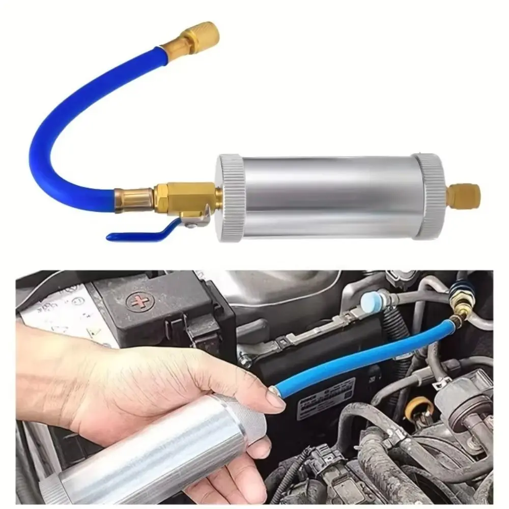 

2Oz Capacity R134A Liquid Fuel Injector Efficient Sturdy Car Air Conditioner Refiller Convenient Rational Design
