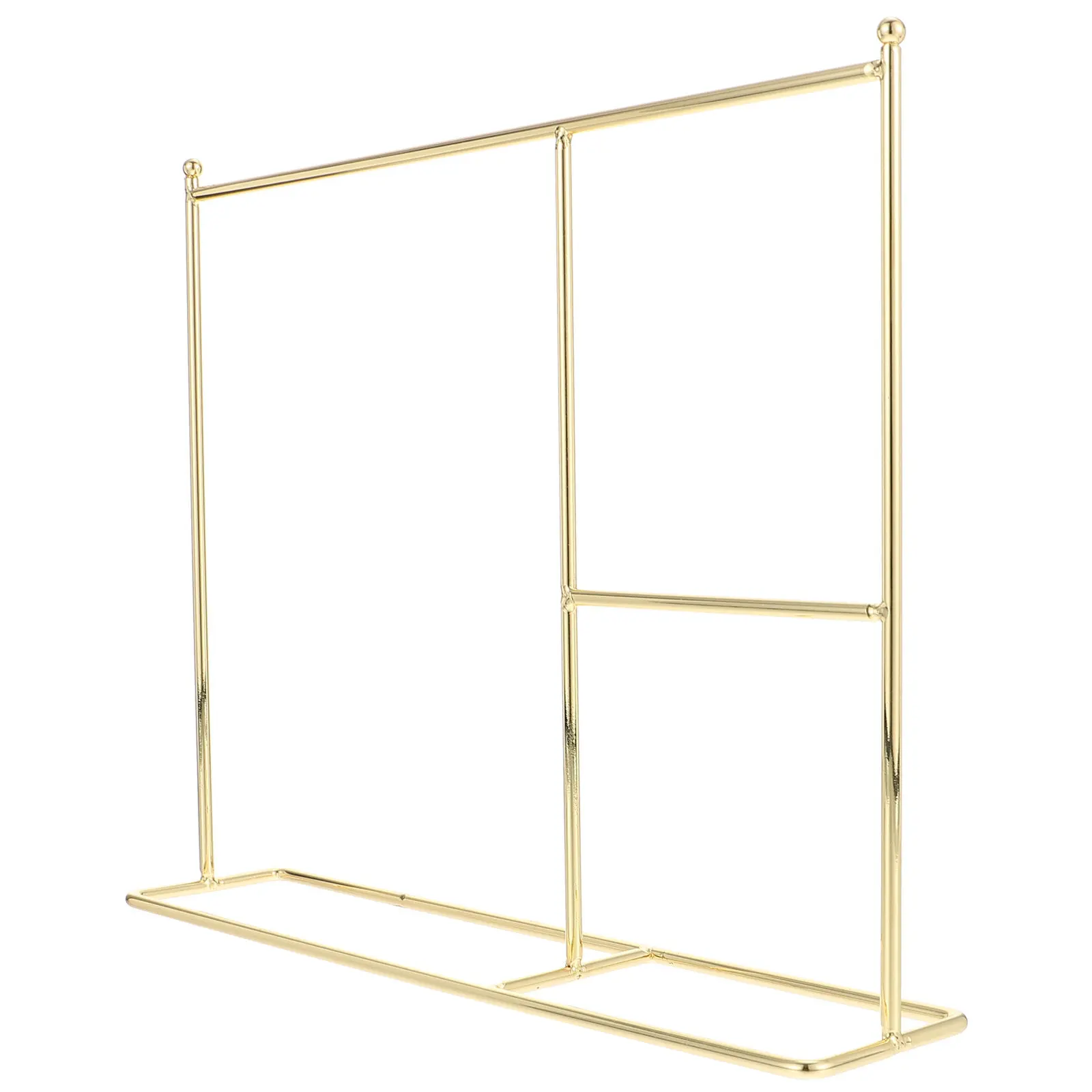 

Exquisite Iron Garment Rack Mini Dress Organizer Portable Lightweight Clothes Holder for Dollhouse Furniture Metal Clothing