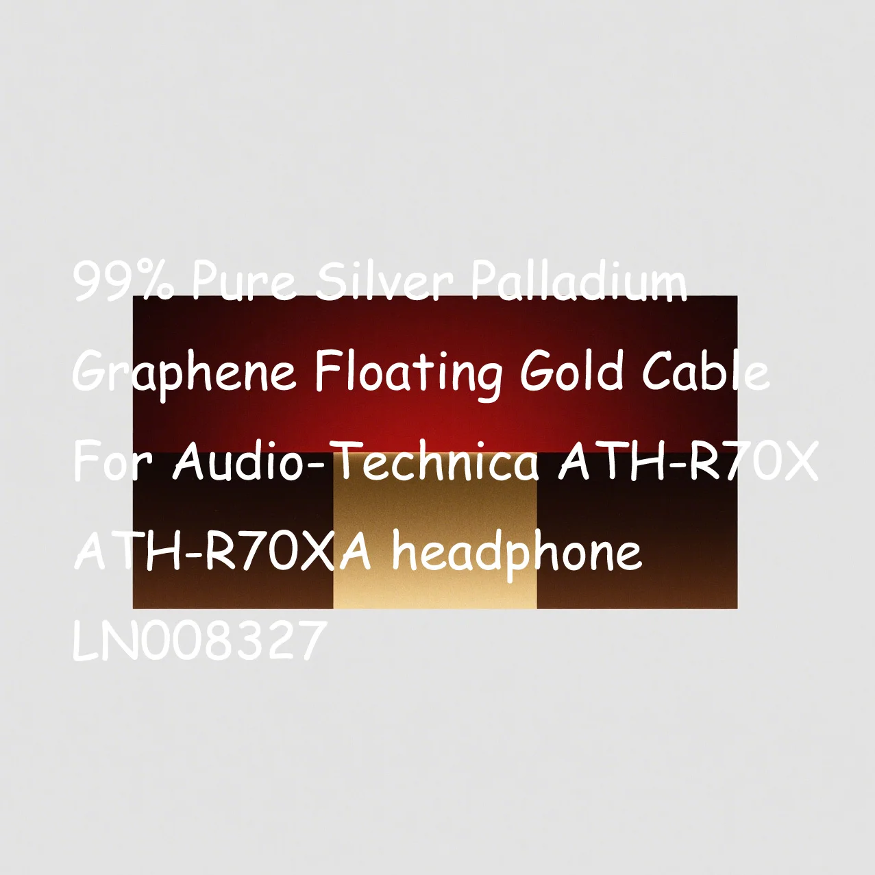 99% Pure Silver Palladium Graphene Floating Gold Cable For Audio-Technica ATH-R70X ATH-R70XA headphone LN008327