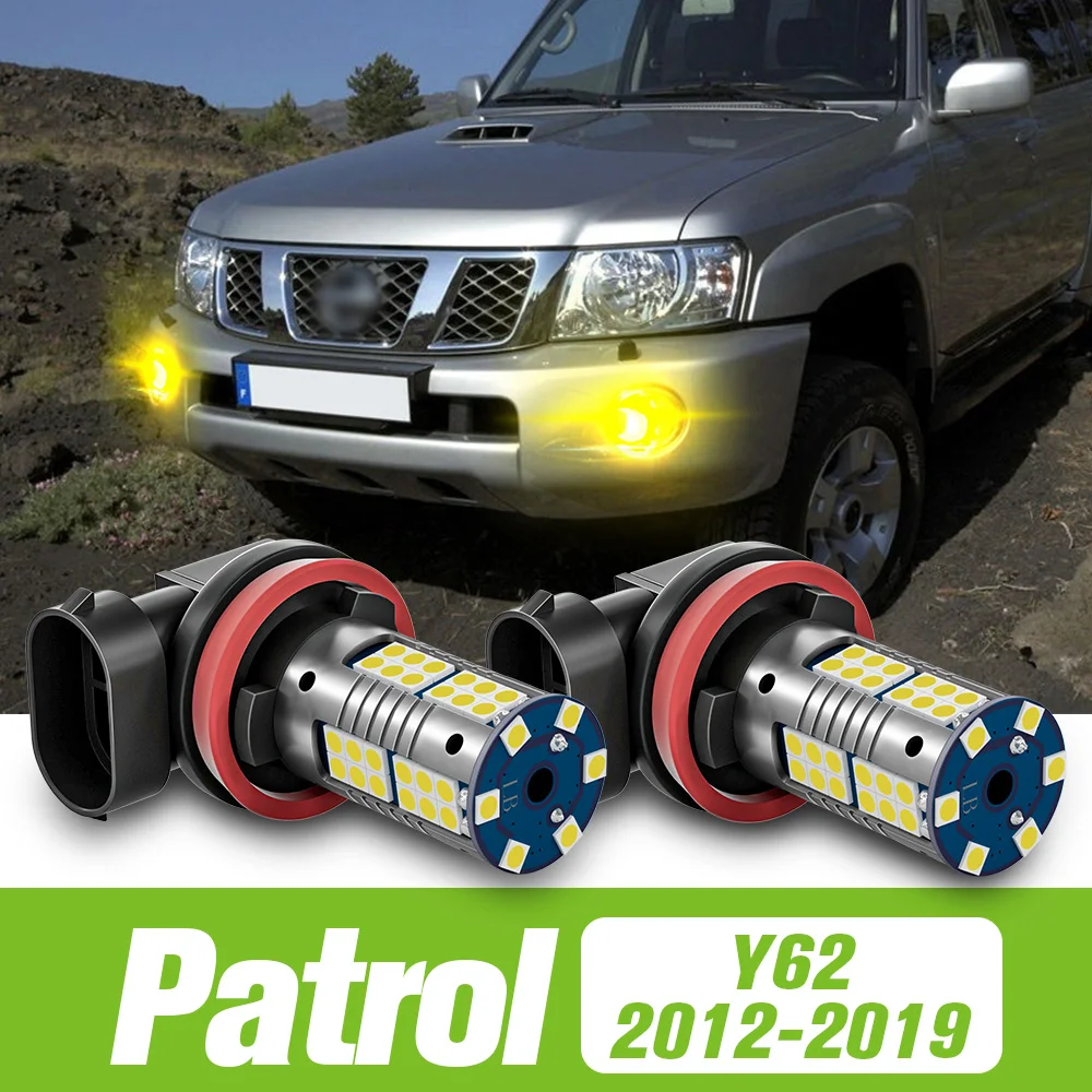 

2pcs For Nissan Patrol Y62 2012-2019 LED Fog Light 2013 2014 2015 2016 2017 2018 Accessories