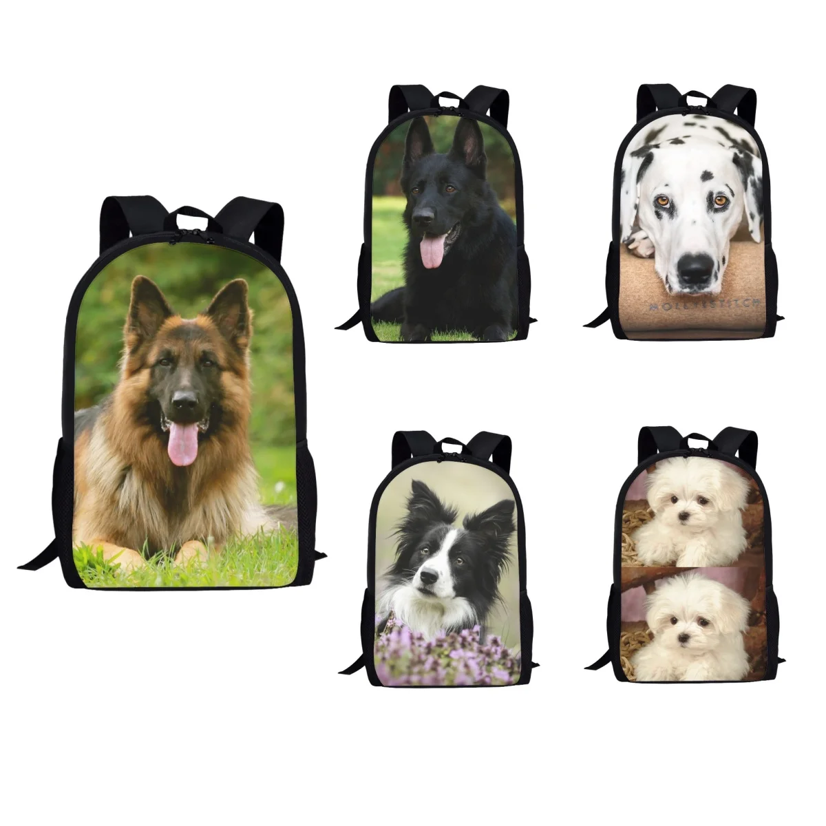 Tier Hund Nette Drucken Rucksäcke Für Studenten Kawaii kinder Schul Junge Mädchen Große Casual Buch Tasche Jugendliche Mochila Geschenk