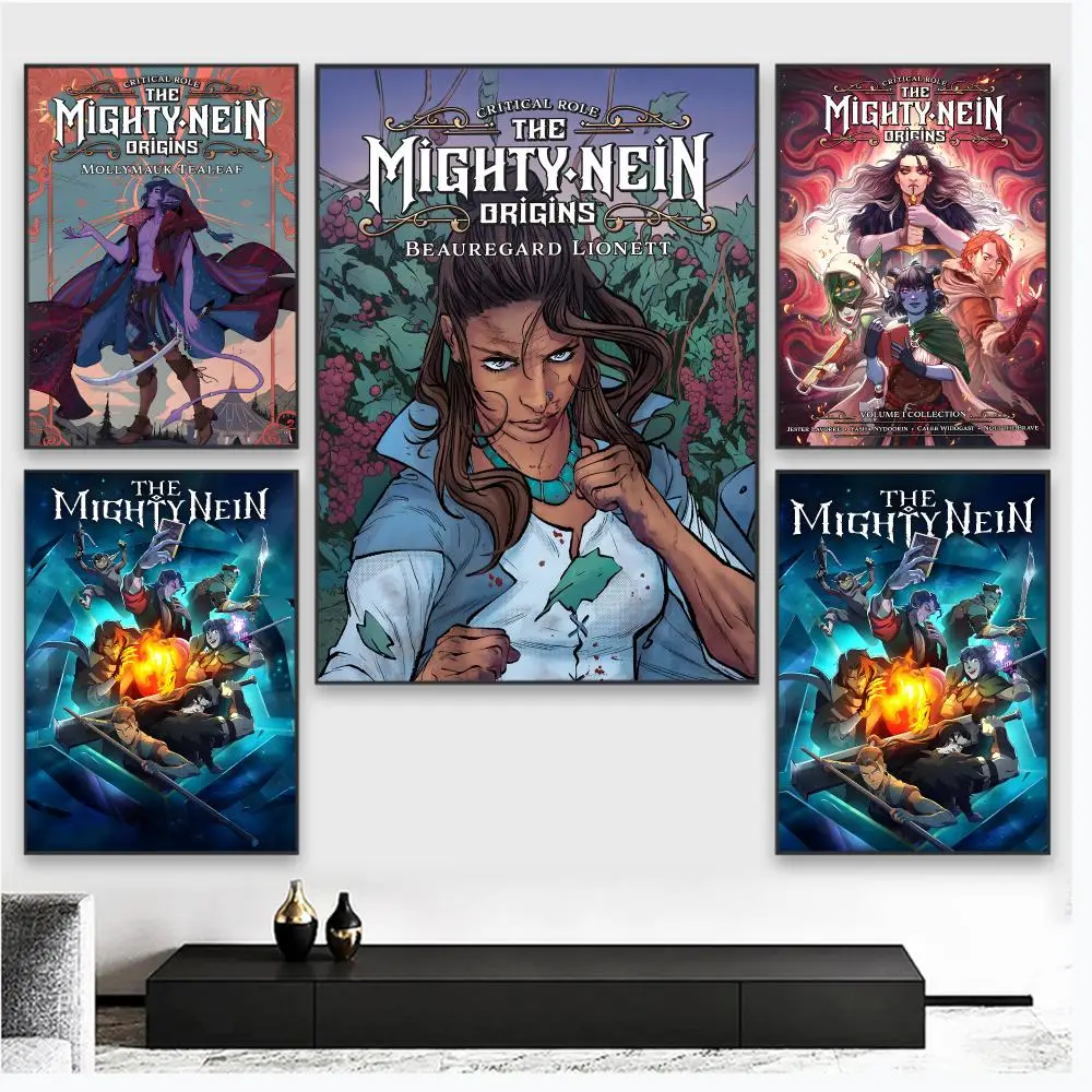 The M-Mighty Nein MOIVE Poster Wall Art Poster Pictures, Aesthetic Home Decor For Living Room Bedroom Office