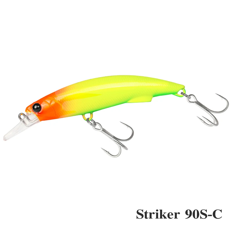 

Воблер TSURINOYA Sinking Heavy Minnow STRIKER 90S, 90 мм, 37 г, искусственная жесткая приманка для морской рыбалки, высокопрочная приманка для морского окуня.