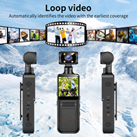 2K HD Action Camera Wifi 180° Rotatable Sports Camera Full Color Night Vision for Helmet Travel Bicycle Driver Video Recorder