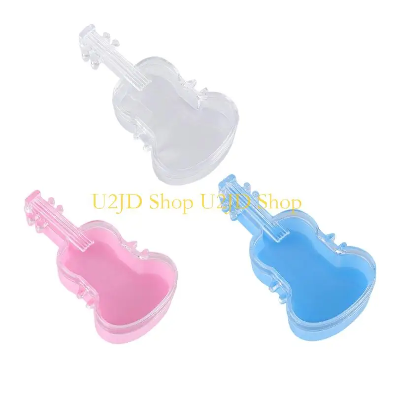 

U2JD Artistic Plastic Violin Travel Reusable Cream Candy Storage For Event Cosmetics