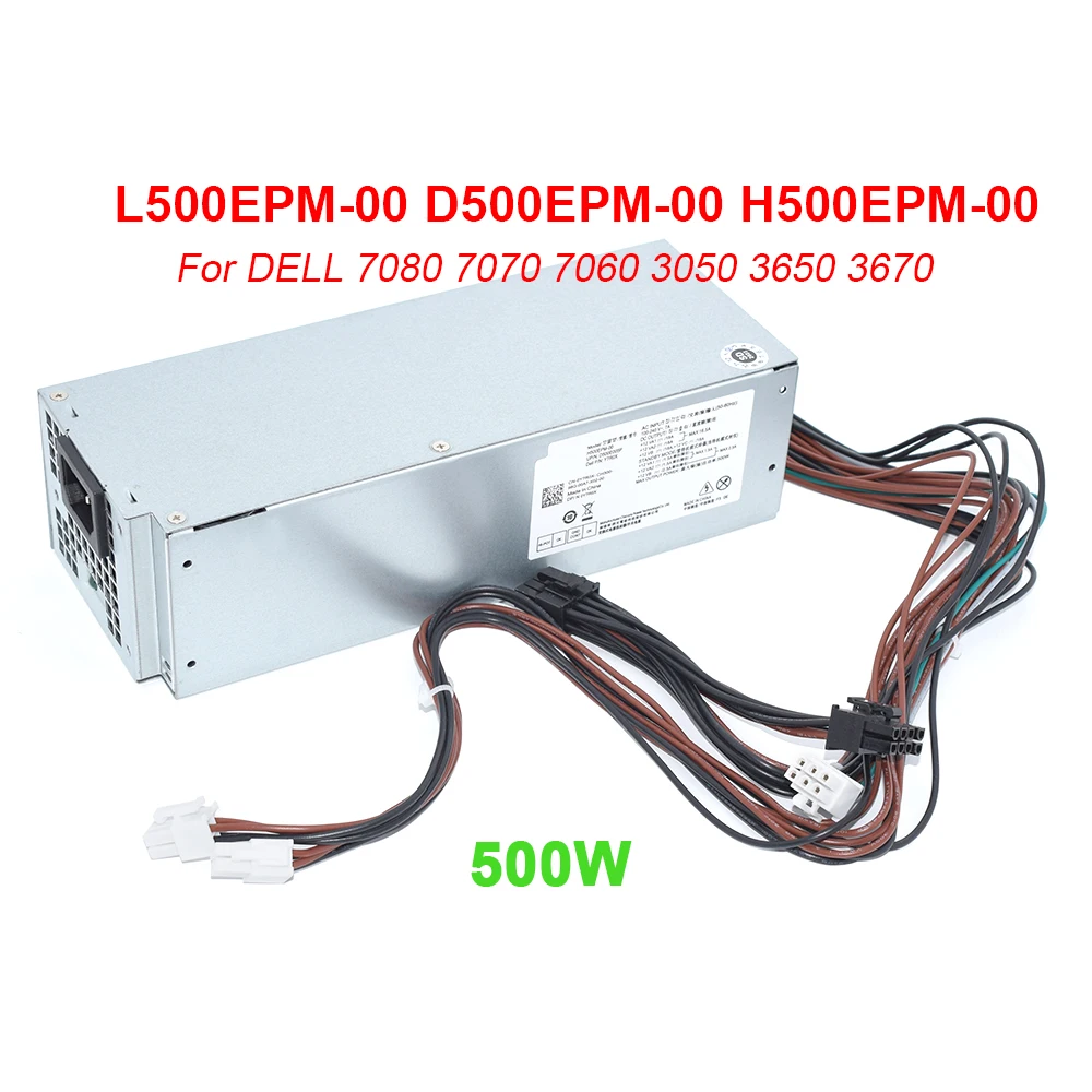 New PSU Y7R0X H500EPM-00 L500EPM-00 D500EPM-00 For Dell Optiplex 5080MT 7080MT 7070MT 7060MT 3050MT 3650 3670 3671 5090 3260