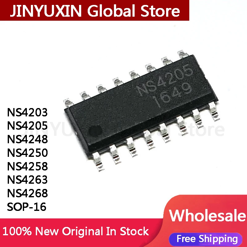 MXY 10Pcs NS4203 NS4205 NS4248 NS4250 NS4258 NS4263 NS4268 SOP-16 IC Chip In Stock wholesale