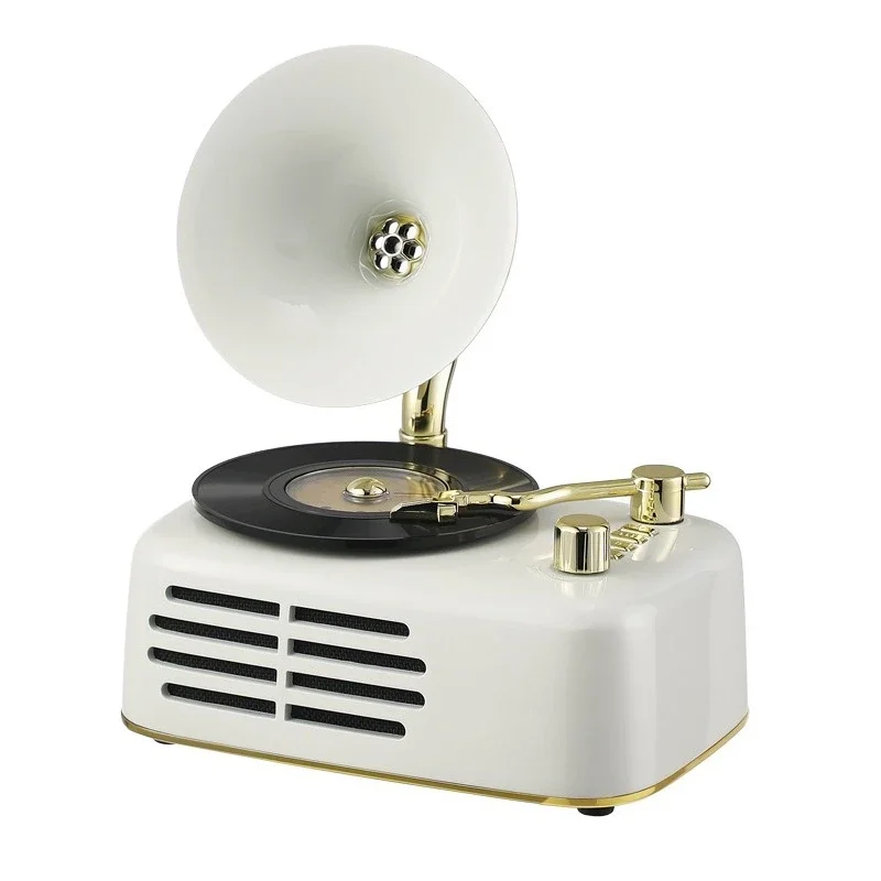 Mini phonograph decorative craft gifts, holiday gifts bluetooth stereo radio