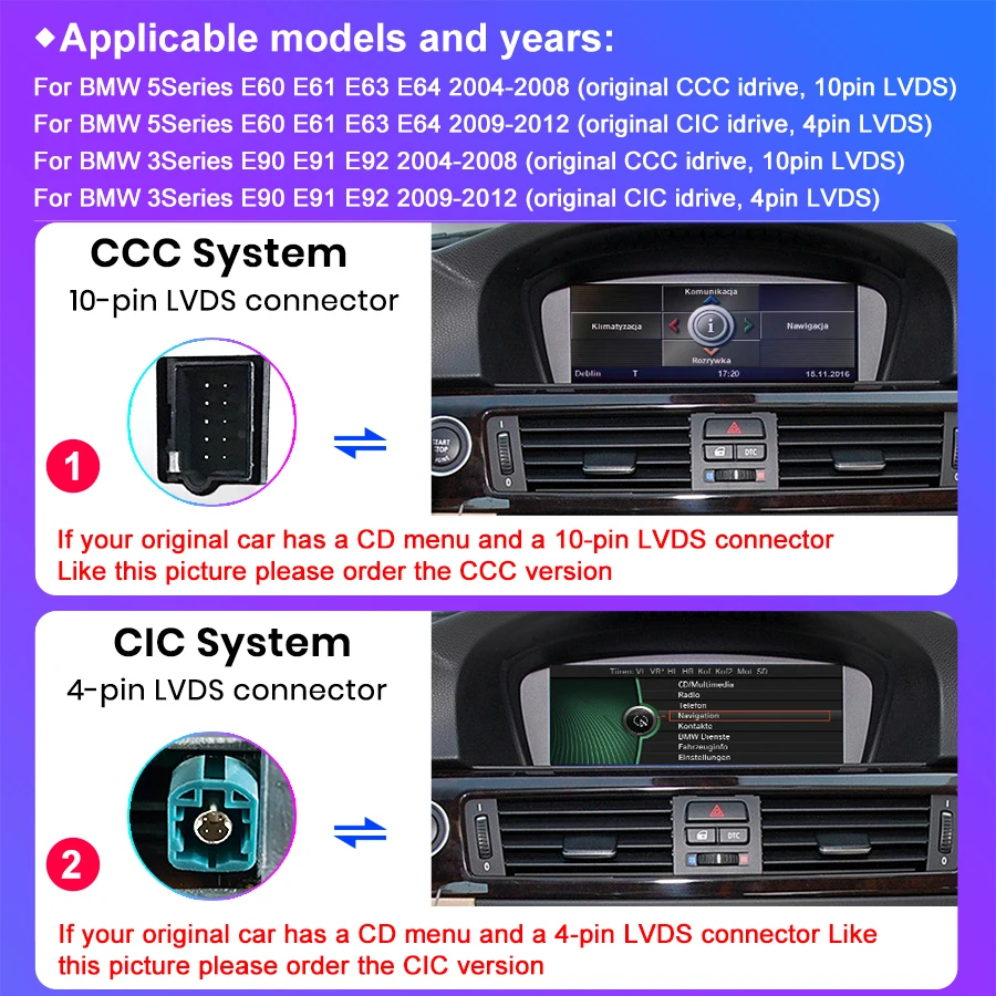 Junsun Wireless CarPlay Android Auto for Apple Autoradio for BMW 5/3er E60 E90 2004-2012 Car Radio Stereo Multimedia GPS BT WIFI