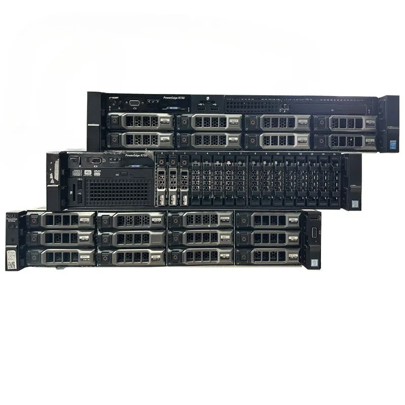 Rack-mounted 2U server host for communication devices, virtual machine emulator rendering storage