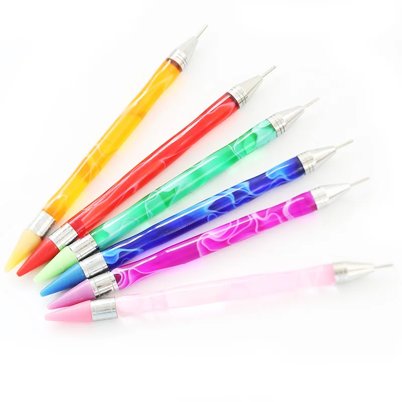 Double Head Diamond Painting Pen Tool Accessories Rhinestones Picker Wax Diamond Embroidery Point Drill Pen Nail Art DIY Tools