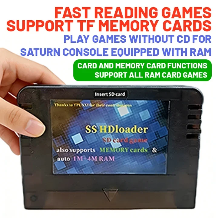 

SAROO HD Loader (английское меню) — адаптер для чтения TF/ISO-карт для игровых модов и прошивок на консоли SS Retro, аксессуар для чтения файлов и загрузки игр.