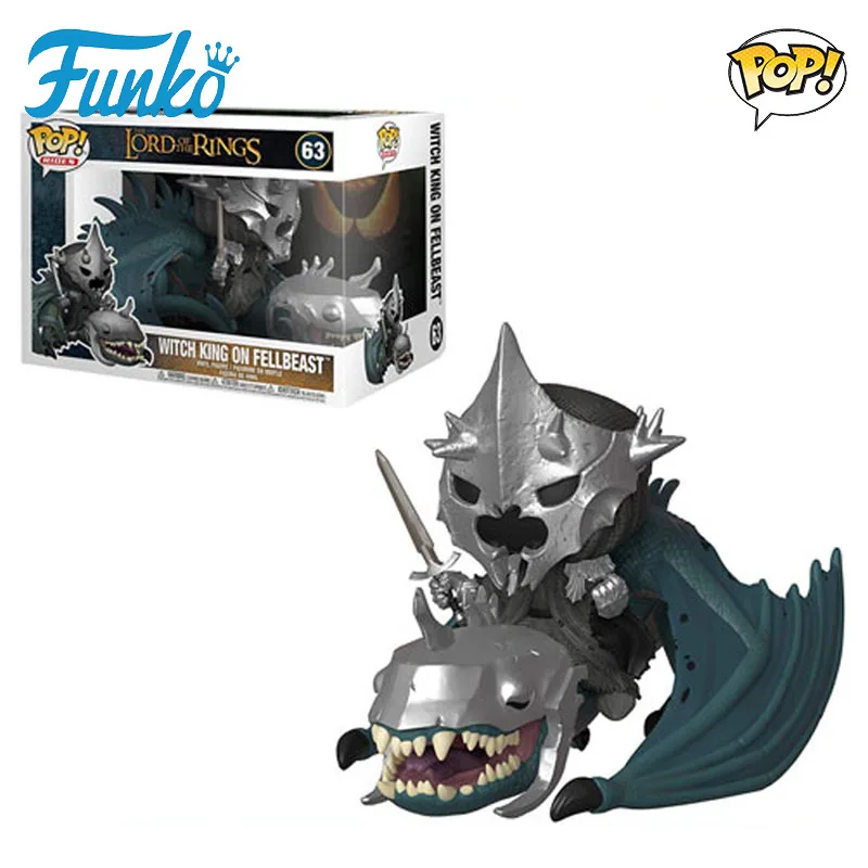

FUNKO POP Original The Lord of The Rings 5 Anime Figure Witch King Rides Fallen Beast Action Toys for Boys Girls Kids Gift