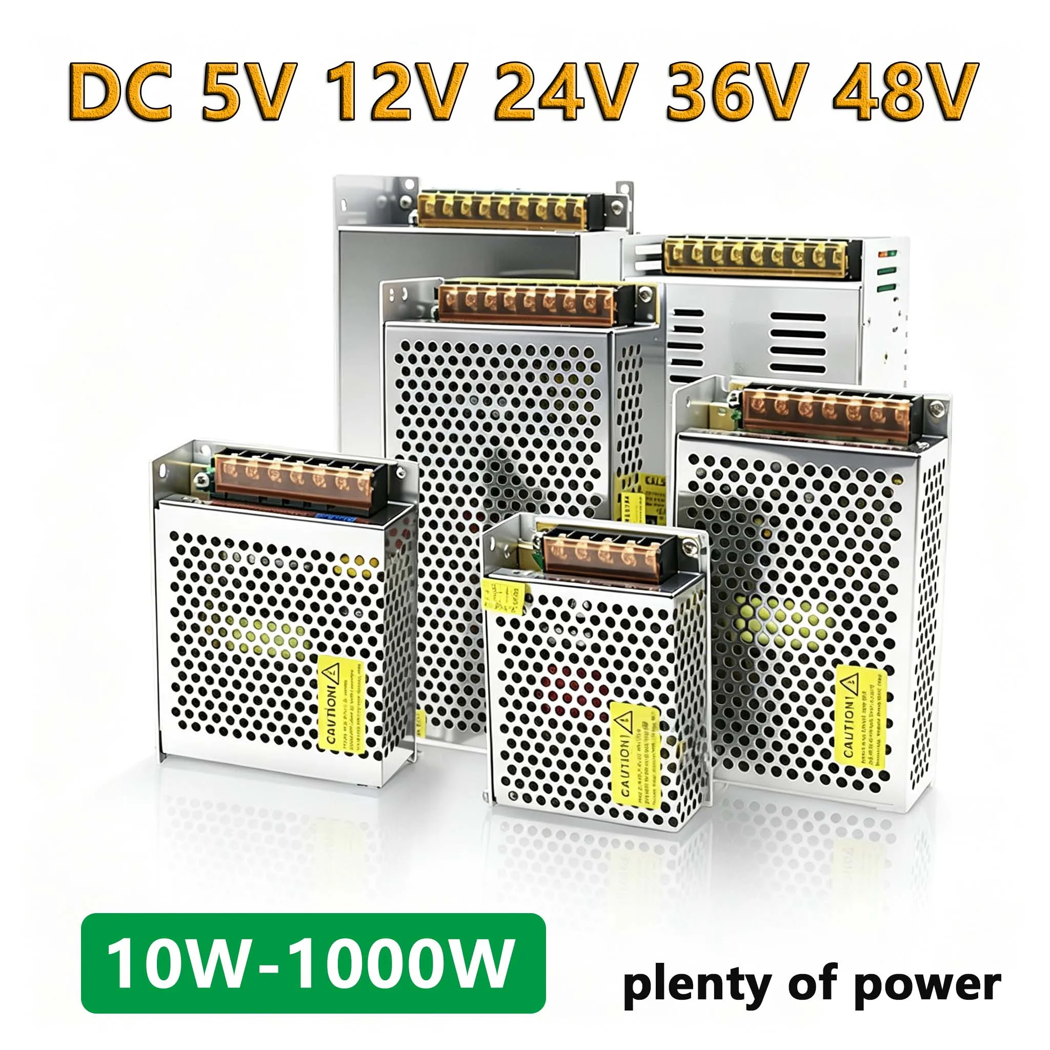 

Switching Power Supply DC 5V 12V 24V 36V 48V 60W 360W 600W 800W 1000W Transformer AC 110 220V Adapter SMPS For LED Strips CCTV