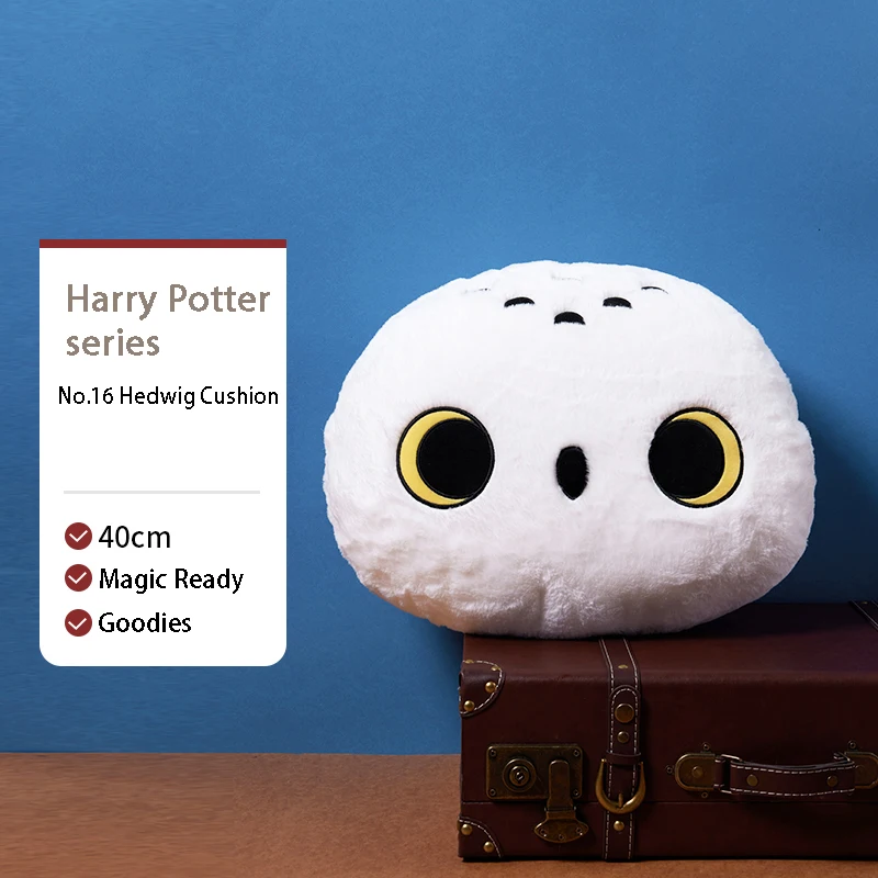 Harry Potter No. 16 Pillow 40Cm Cushion Hedwig Plush Doll Toys Hagrid Cake Soft Sofa Pillow Home Accessories Birthday Gifts