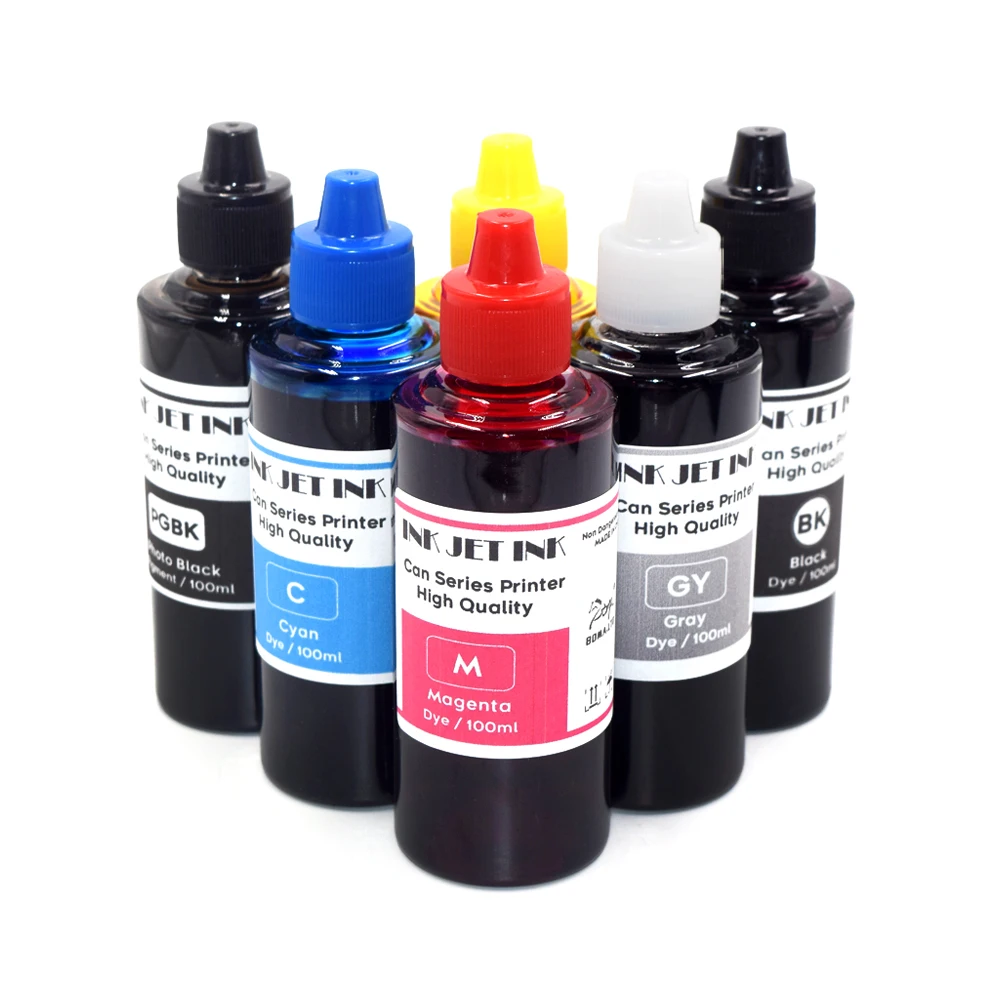 PGI-280 CLI-281 Water-Based Dye Pigment Refill For Canon PGI-380 CLI-381 PGI-480 CLI-481 PGI-580 CLI-581 PGI-680 Cli-681 PGI-780