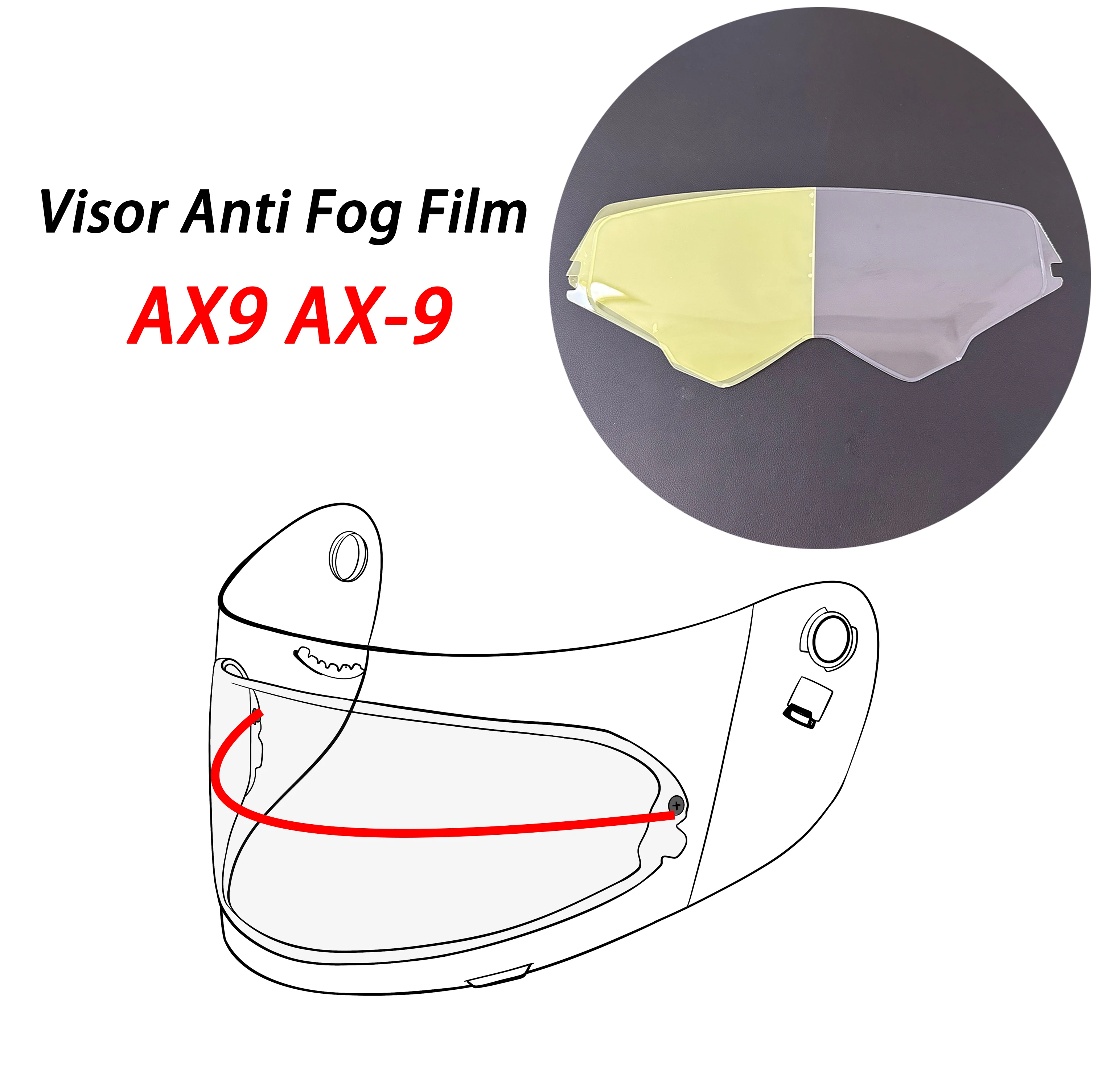 

Для AGV AX9 AX-9 шлем козырек пленка противотуманная пленка патч