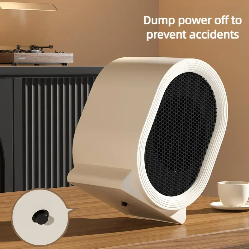 Xiaomi Youpin سخان سطح المكتب الحرارة العمودية غرفة نوم المنزل سخان كهربائي صغير عنبر سخان الحرارة السريع مناسبة مكتب المنزل