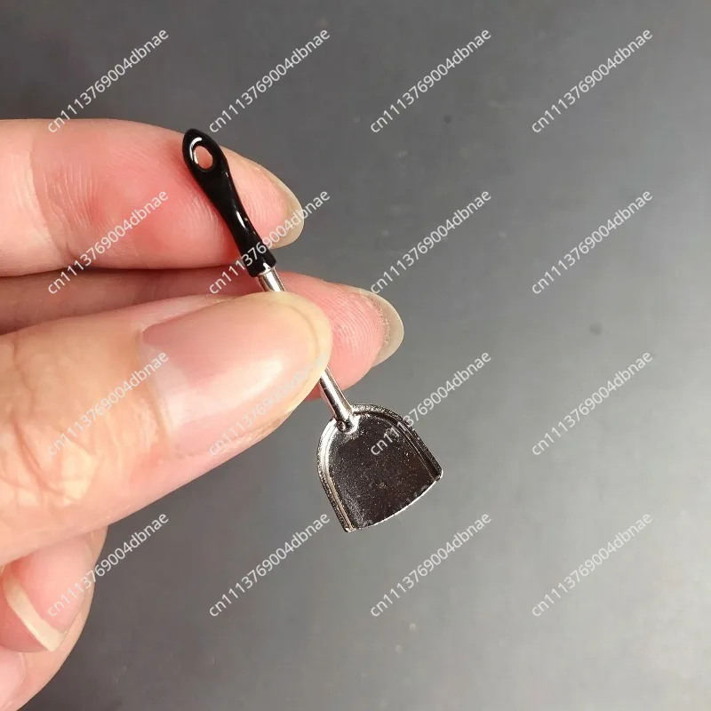 Mini Metal Shovel Spoon Model 1:12 Doll House Kitchen Accessories Pocket Food Play, Play House Toys