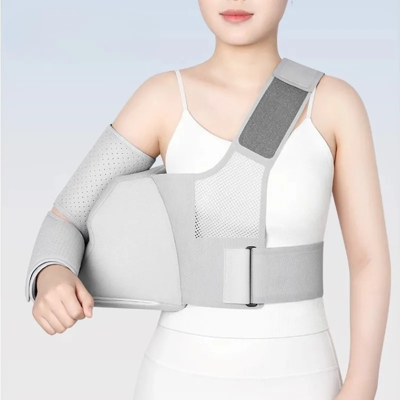 Arm Sling Support Belt Shoulder Abduction Sling Support Strap Shoulder Immobilizer Brace for Arm Injury Fixing Protector Braces