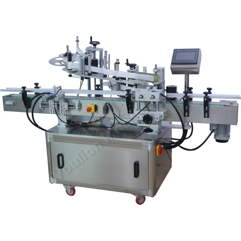 MT-550N New Automatic Label Applicator Machine Red Wine Glass Bottle Sticker Bottle Neck Three Sides Labeling Machine