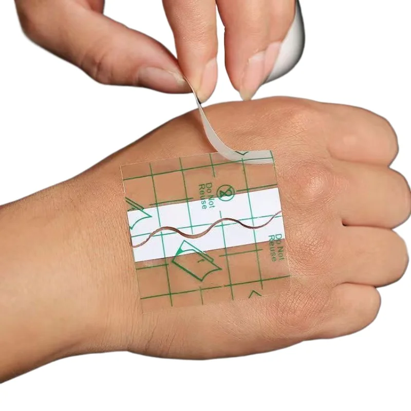 100Pcs Medical Transparent PU Film Sticker Plaster Wound Dressing Fixation Adhesive Tape