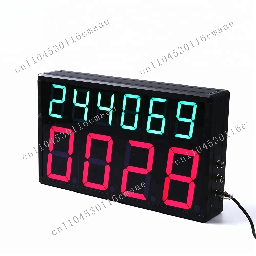 Hot-selling large LED display, indoor digital tachometer speedometer, 0-10 voltage signal input