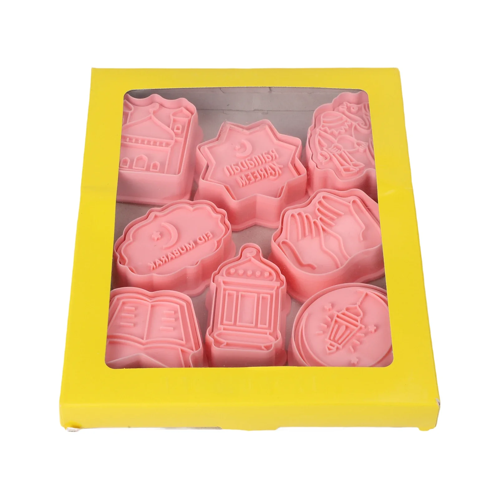 8 Shapes Cookie Cutters Holiday Baking Ramadan Celebrations 14*18.5*2.2cm Per Box Eid Cookie Cutters Easy To Use Festive Treats