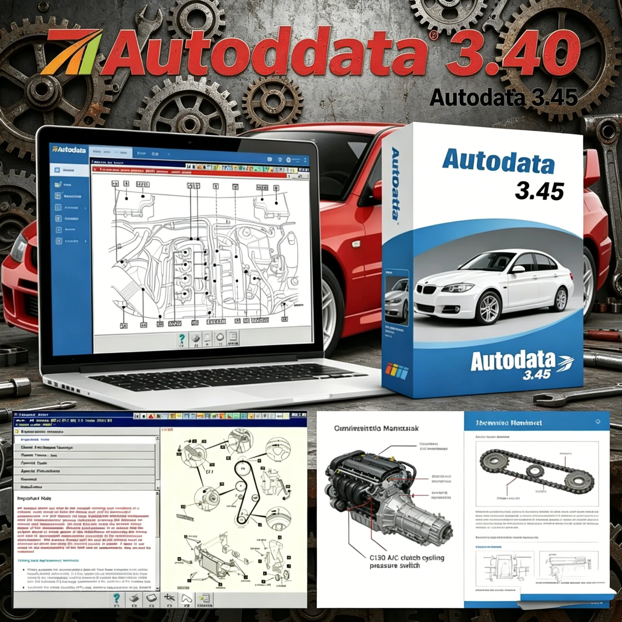 

2026 Hot-Selling Auto Data 3.45 Multilingual Car Repair Software, Includes Installation Video and Vehicle Wiring Diagrams, Car U
