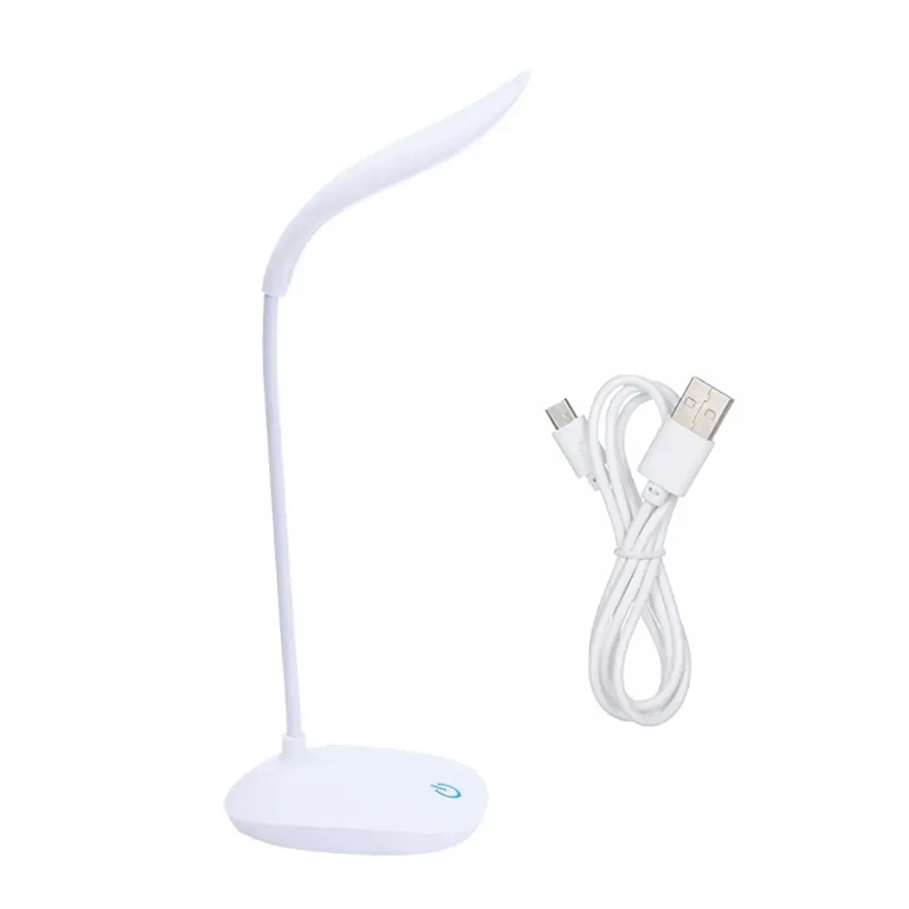 Modern DC 5V Table Light 14 LEDs 3W Desk Lamp Flexible Bendable Tube Sensitive Touch Control Table Lamp Bedroom