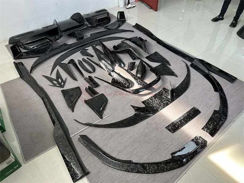 MSY Style Forged Carbon Fiber Body Kit für Ferrari F8 Carbon Fiber Body Kit F8 Carbon Fiber Frontlippe Diffusor Spoiler
