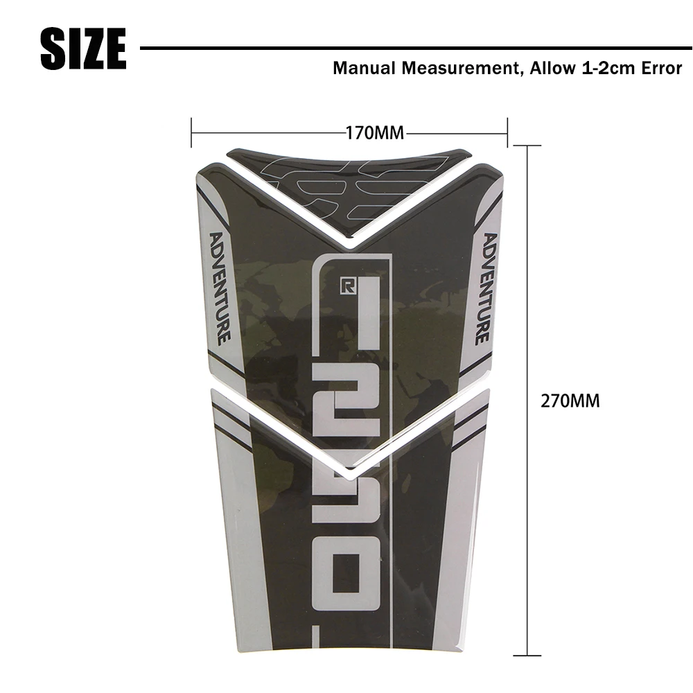 For GS1250 Motorcycle Fuel Tank Pad Protector 3D Resin Sticker For BMW R1250GS R 1250 GS ADV 2019-2022 2023 Adventure R1200GS