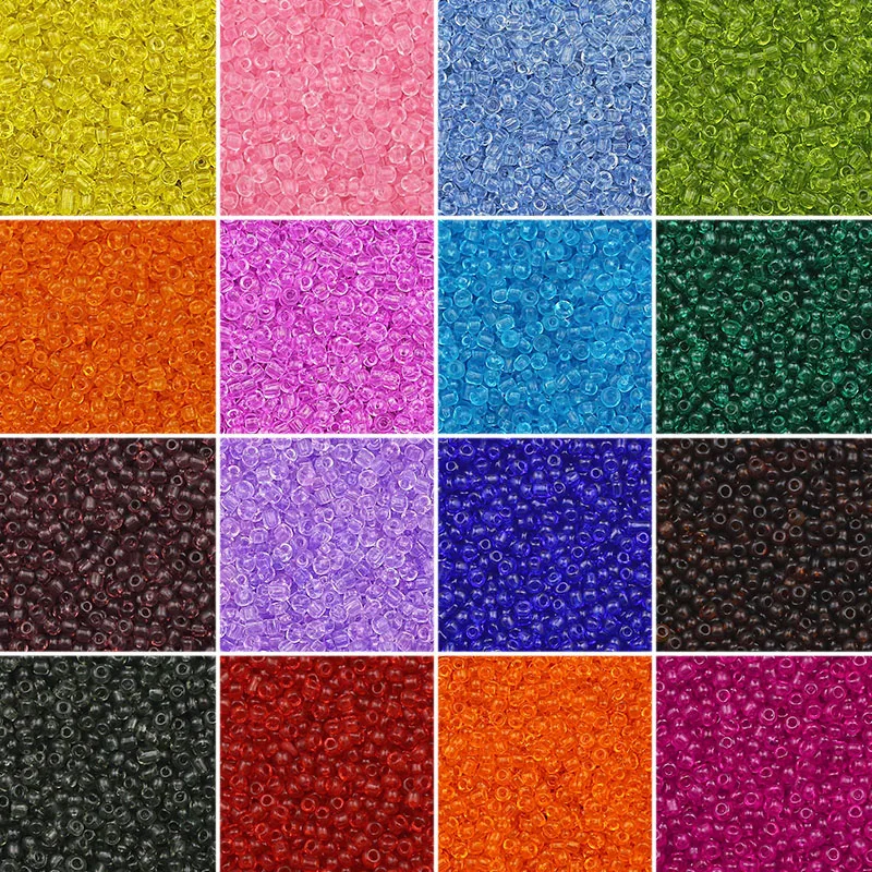 3mm 650pcs 18g Transparent Glass Millet Beads Spacer High Quality For Jewelry Making Beaded Bracelet Earring DIY Accessories