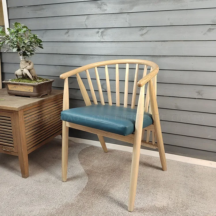 노르딕 프린세스 체어 원목 윈저 스타일 홈스테이 심플 홀 밀크티 스위트