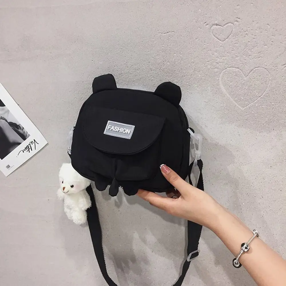 Female Wild Handbags Pouch Crossbody Bags Shoulder Bag Canvas Bags Student Bags Messenger Kitty Bag