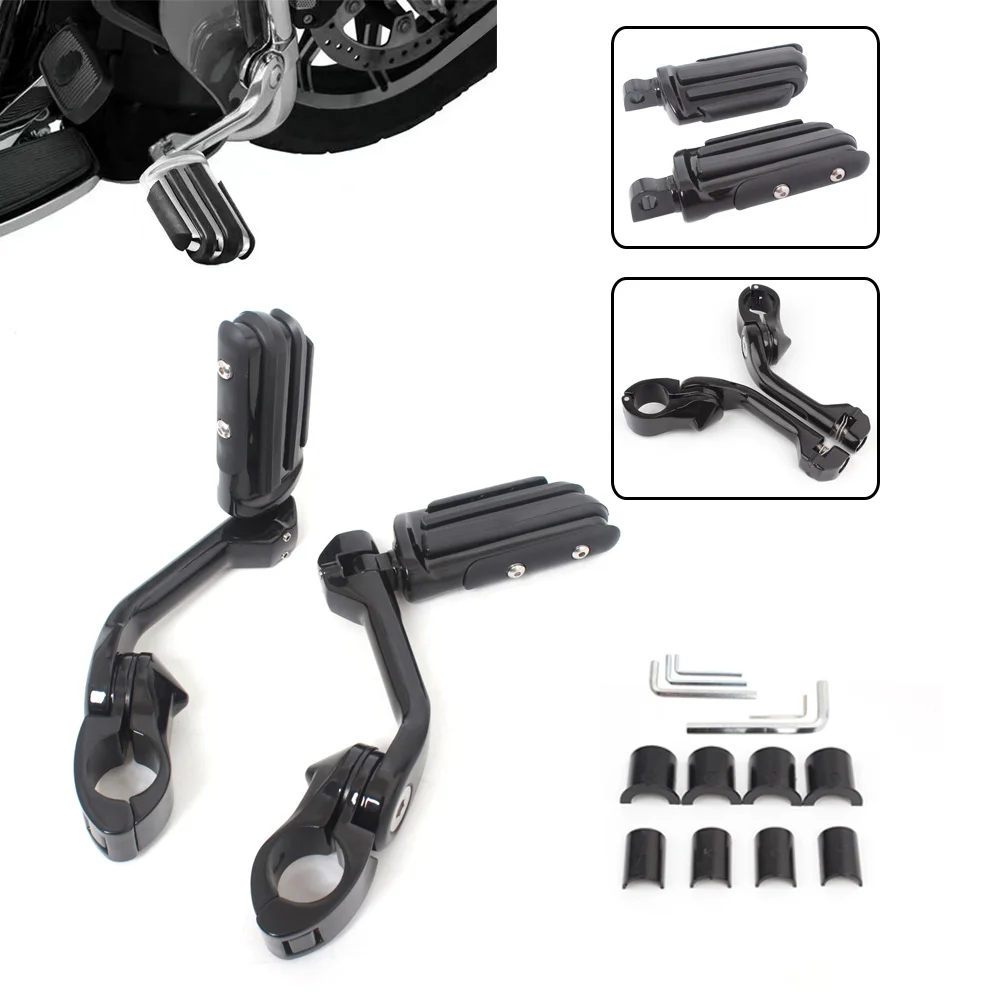 

Мотоциклетная 1 пара подножек для шоссе, универсальный сверхпрочный металлический аксессуар для защиты двигателя 1-1/4 "(32 мм)